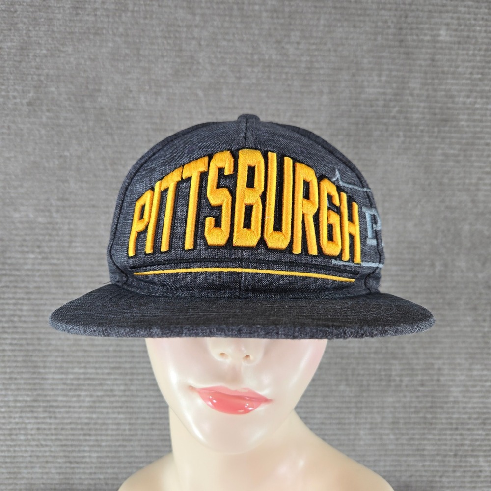 Luxury Headwear Unisex OSFM Charcoal Pittsburgh PA Embroidered Snapback Hat